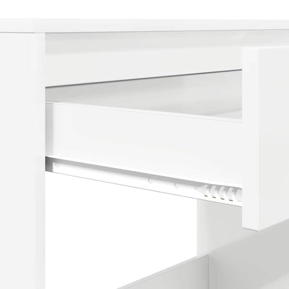 vidaXL Desk High Gloss White 100 x 50 x 78 cm Engineered Wood