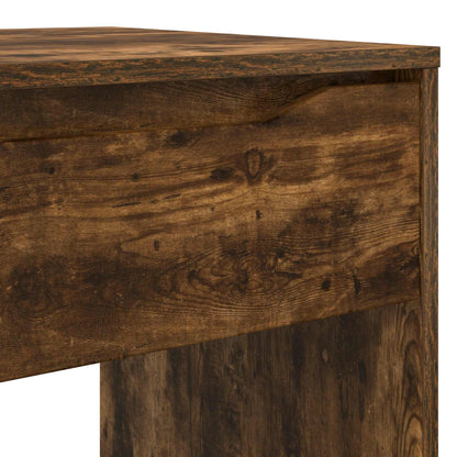 vidaXL Desk with Drawer Smoked Oak 100 x 50 x 78 cm Engineered Wood
