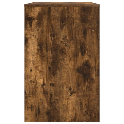vidaXL Desk with Drawer Smoked Oak 100 x 50 x 78 cm Engineered Wood