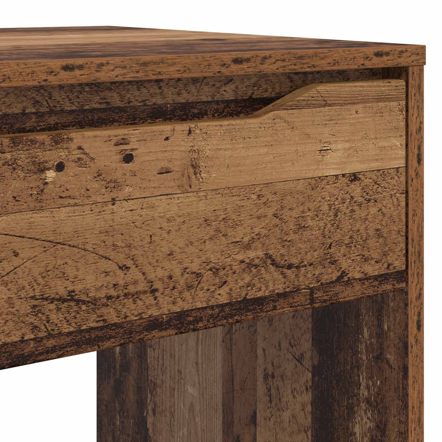 vidaXL Desk with Drawer Old Wood 100 x 50 x 78 cm Engineered Wood