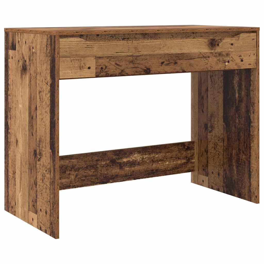 vidaXL Desk with Drawer Old Wood 100 x 50 x 78 cm Engineered Wood