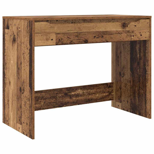 vidaXL Desk with Drawer Old Wood 100 x 50 x 78 cm Engineered Wood