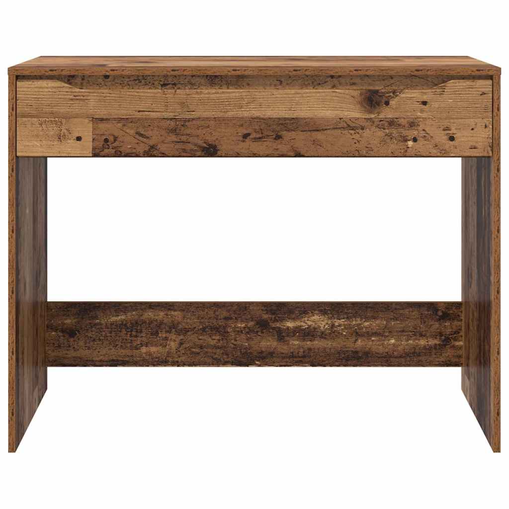 vidaXL Desk with Drawer Old Wood 100 x 50 x 78 cm Engineered Wood