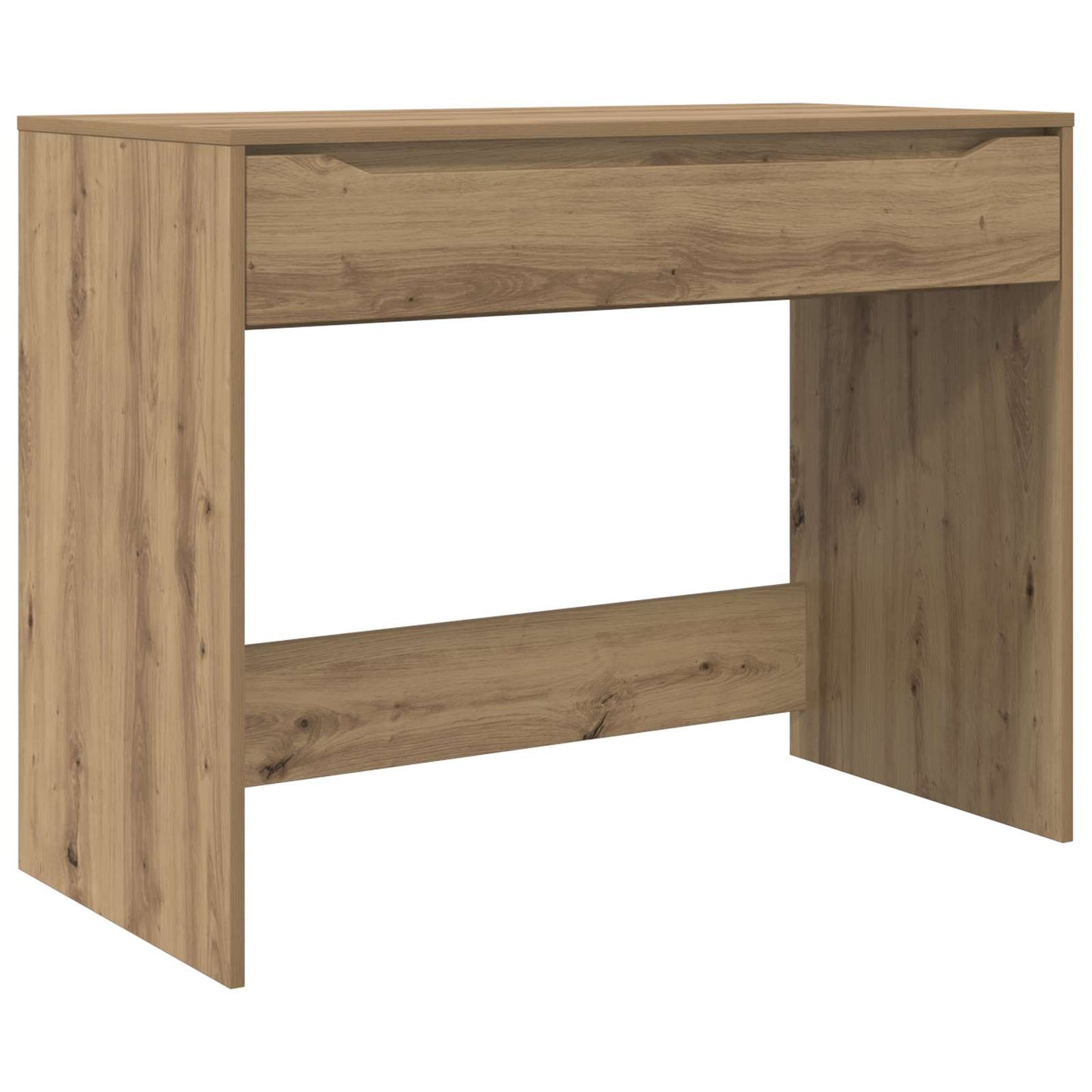 vidaXL Desk with Drawer Artisan Oak Engineered Wood 100 x 50 x 78 cm