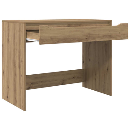 vidaXL Desk with Drawer Artisan Oak Engineered Wood 100 x 50 x 78 cm