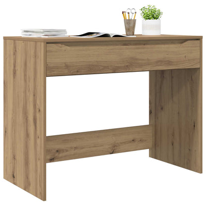 vidaXL Desk with Drawer Artisan Oak Engineered Wood 100 x 50 x 78 cm