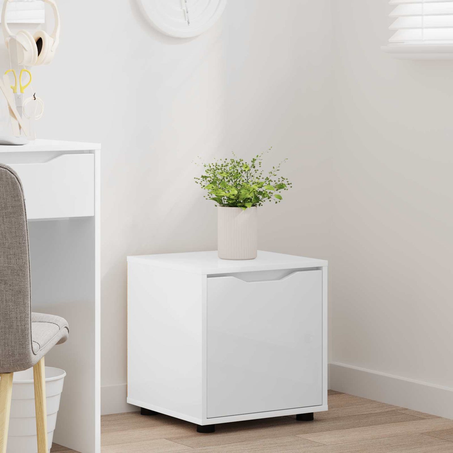 vidaXL Bathroom Cabinet White 40.5 x 40 x 44 cm Engineered Wood