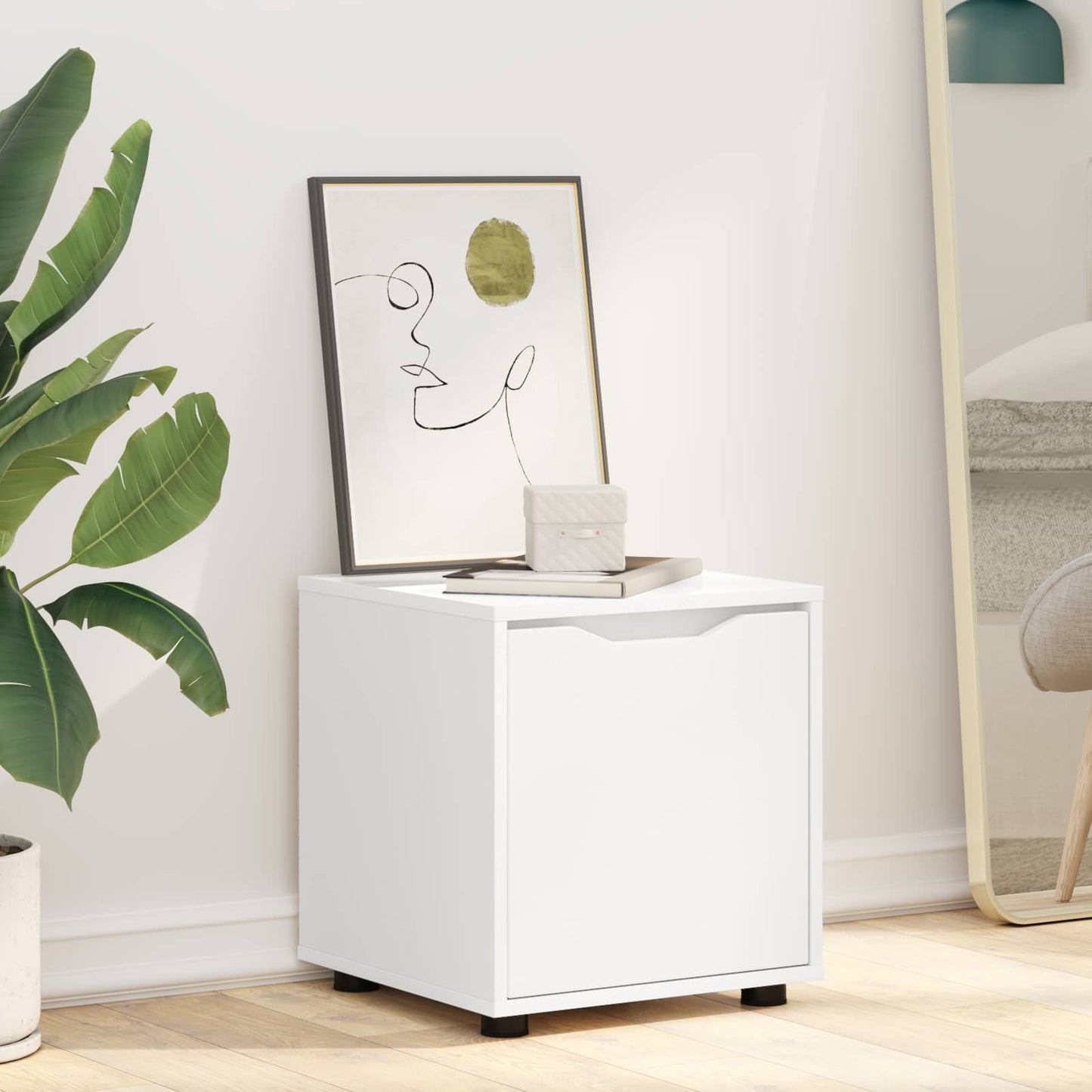 vidaXL Bathroom Cabinet White 40.5 x 40 x 44 cm Engineered Wood