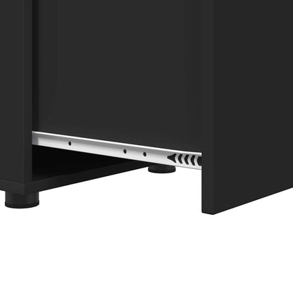 vidaXL Bathroom Cabinet Black 40.5 x 40 x 44 cm Engineered Wood