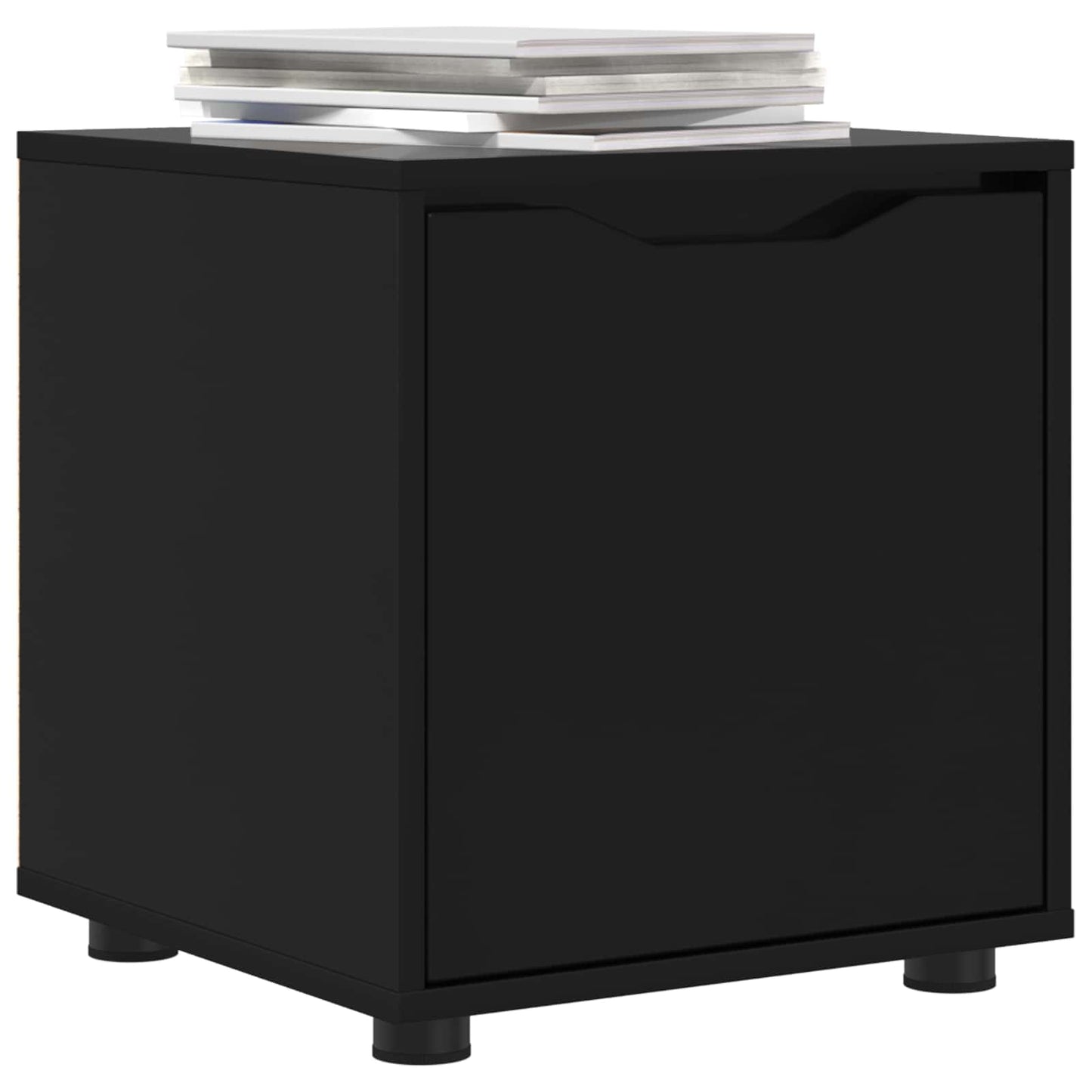 vidaXL Bathroom Cabinet Black 40.5 x 40 x 44 cm Engineered Wood