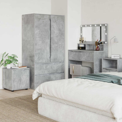 vidaXL Bathroom Cabinet Concrete Grey 40.5 x 40 x 44 cm