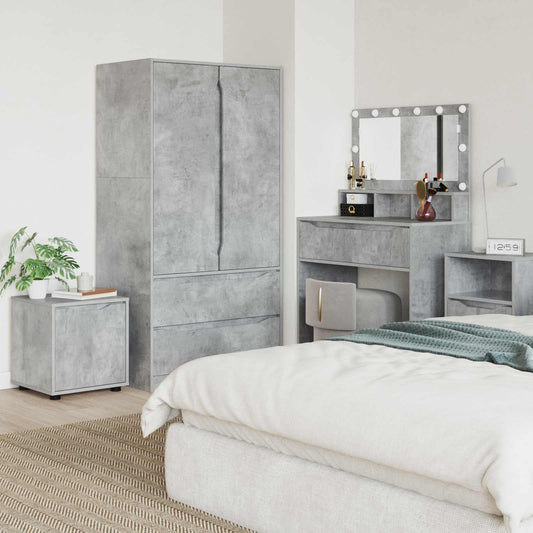 vidaXL Bathroom Cabinet Concrete Grey 40.5 x 40 x 44 cm