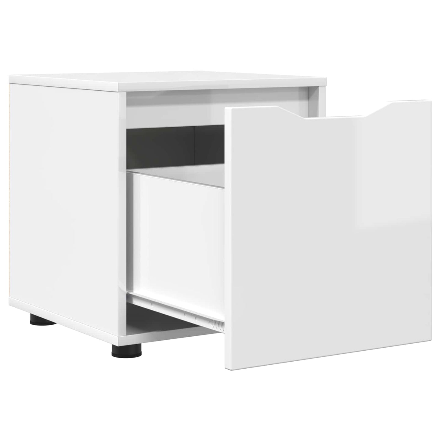 vidaXL Bathroom Cabinet High Gloss White 40.5 x 40 x 44 cm