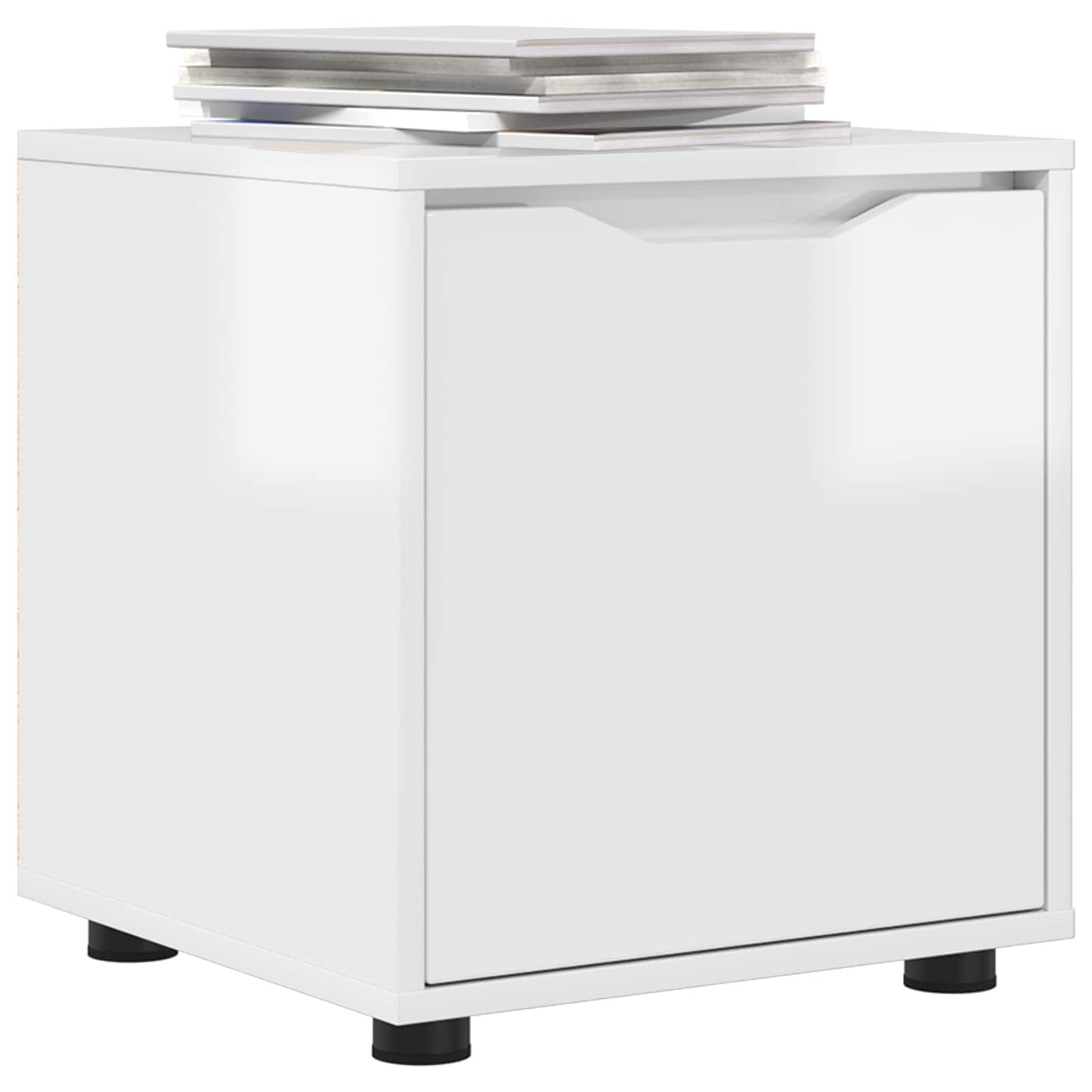 vidaXL Bathroom Cabinet High Gloss White 40.5 x 40 x 44 cm