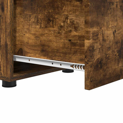 vidaXL Bathroom Cabinet Smoked Oak 40.5 x 40 x 44 cm Engineered Wood