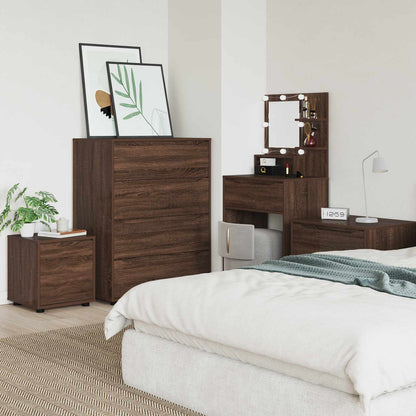 vidaXL Bathroom Cabinet Brown Oak 40.5 x 40 x 44 cm Engineered Wood
