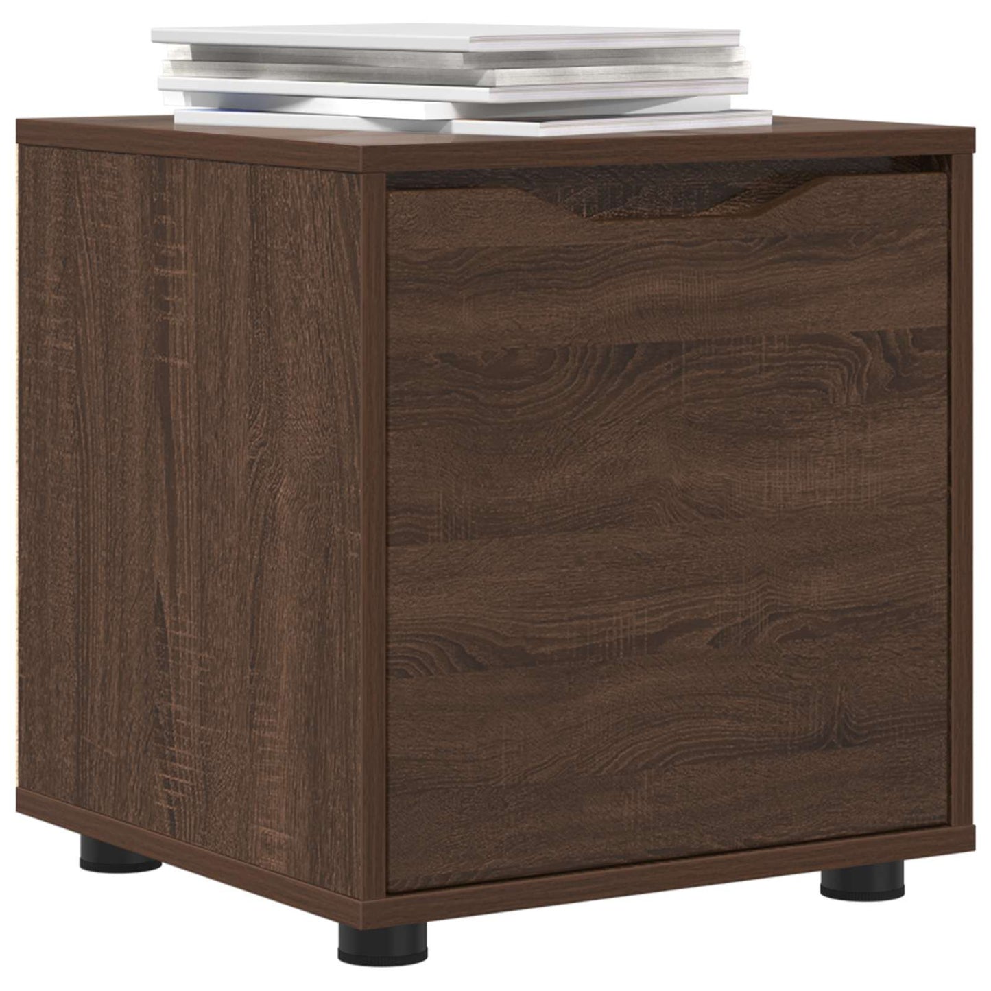 vidaXL Bathroom Cabinet Brown Oak 40.5 x 40 x 44 cm Engineered Wood
