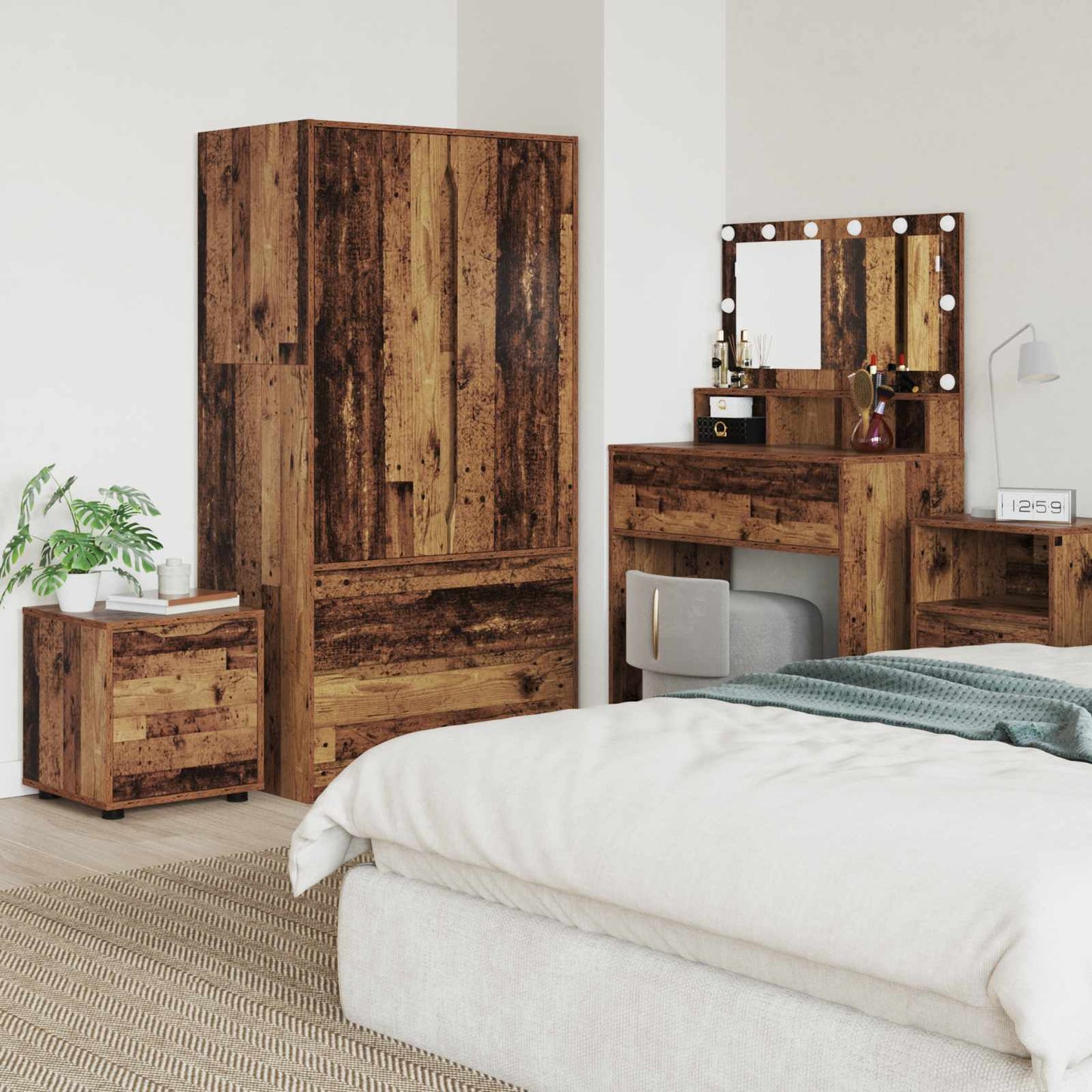 vidaXL Bathroom Cabinet Old Wood 40.5 x 40 x 44 cm Engineered Wood