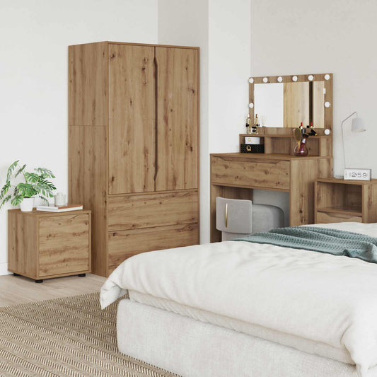 vidaXL Bathroom Cabinet 40.5 x 40 x 44 cm Engineered Wood Artisan Oak