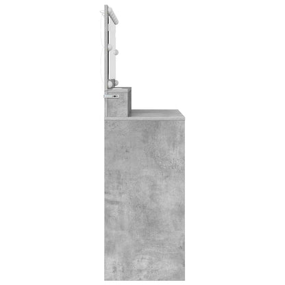 vidaXL Bedroom Dressing Tables Concrete Grey 80 x 39.6 x 135 cm