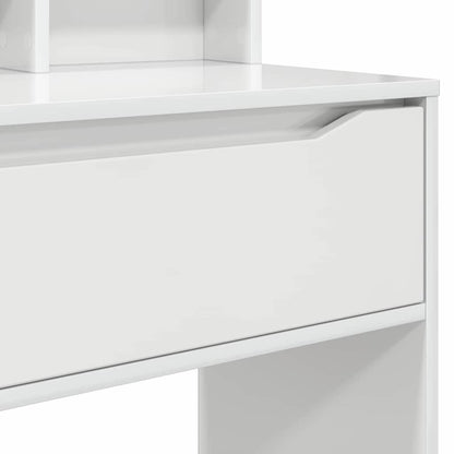vidaXL Bedroom Dressing Tables High Gloss White 80 x 39.5 x 135 cm