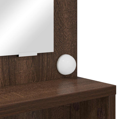 vidaXL Bedroom Dressing Tables Brown Oak 80 x 39.6 x 135 cm