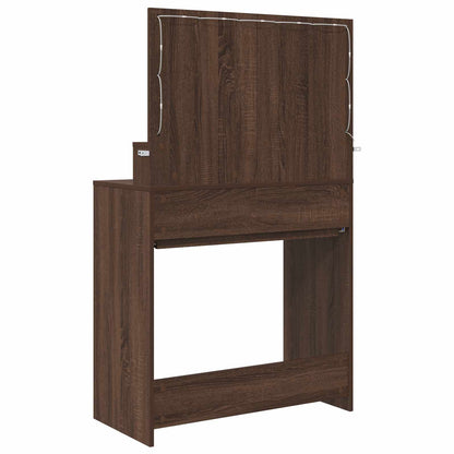 vidaXL Bedroom Dressing Tables Brown Oak 80 x 39.6 x 135 cm