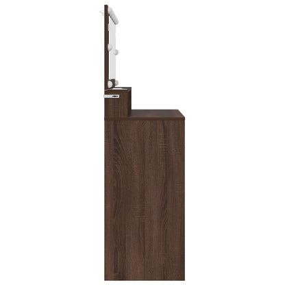vidaXL Bedroom Dressing Tables Brown Oak 80 x 39.6 x 135 cm