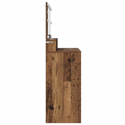 vidaXL Bedroom Dressing Tables with Drawer Old Wood 80 x 39.6 x 135 cm