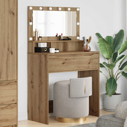 vidaXL Bedroom Dressing Tables Artisan Oak 80 x 39.5 x 135 cm