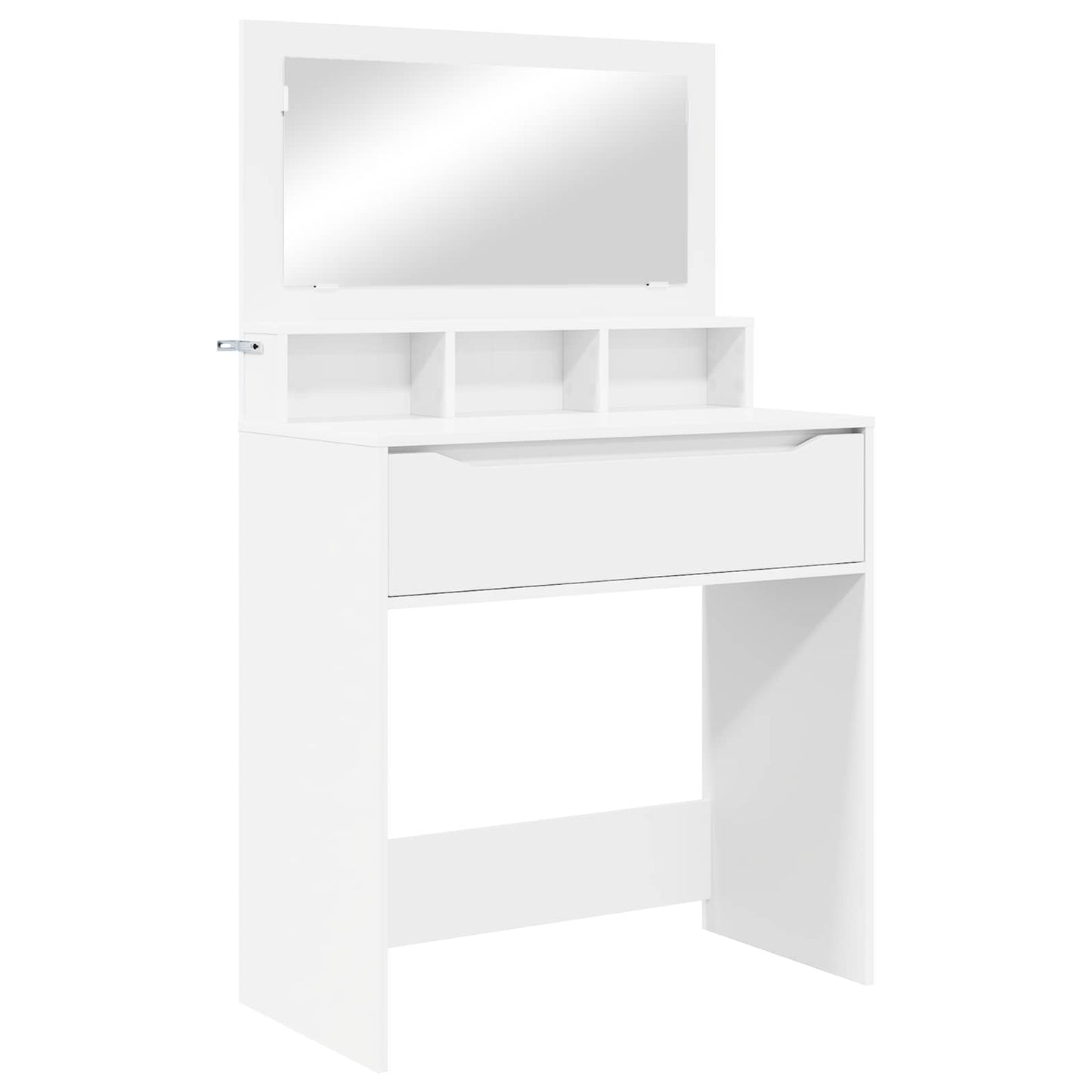 vidaXL Bedroom Dressing Tables with Drawer White 80 x 39.6 x 135 cm