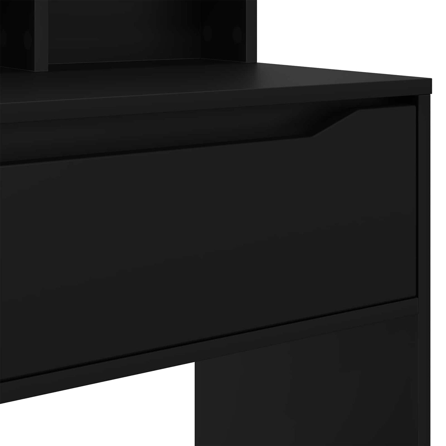 vidaXL Bedroom Dressing Tables with Drawer Black 80 x 39.6 x 135 cm