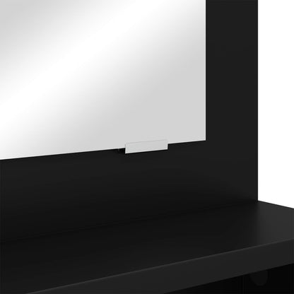 vidaXL Bedroom Dressing Tables with Drawer Black 80 x 39.6 x 135 cm