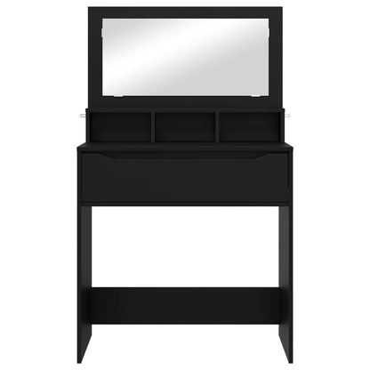 vidaXL Bedroom Dressing Tables with Drawer Black 80 x 39.6 x 135 cm