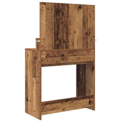 vidaXL Bedroom Dressing Tables with Drawer Old Wood 80 x 39.6 x 135 cm