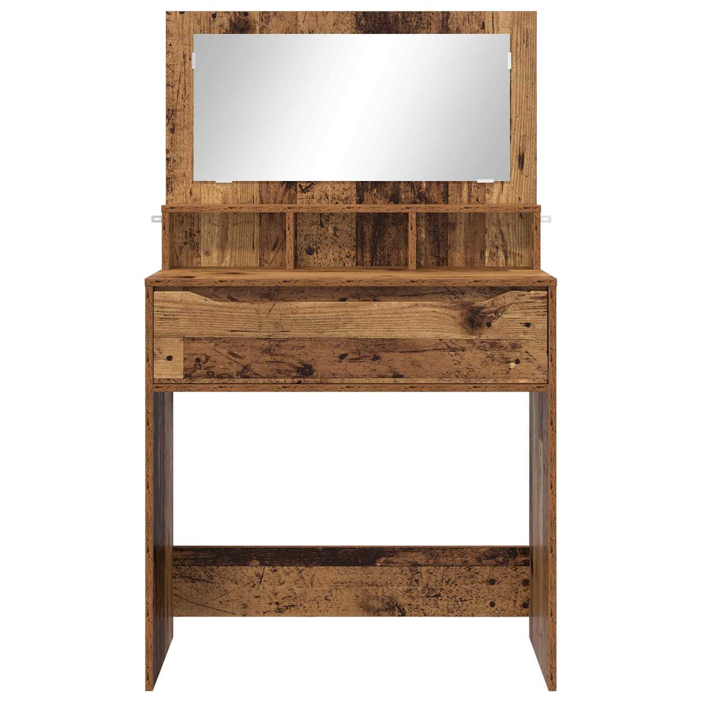vidaXL Bedroom Dressing Tables with Drawer Old Wood 80 x 39.6 x 135 cm