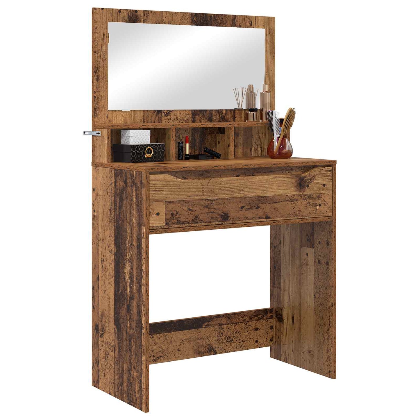 vidaXL Bedroom Dressing Tables with Drawer Old Wood 80 x 39.6 x 135 cm