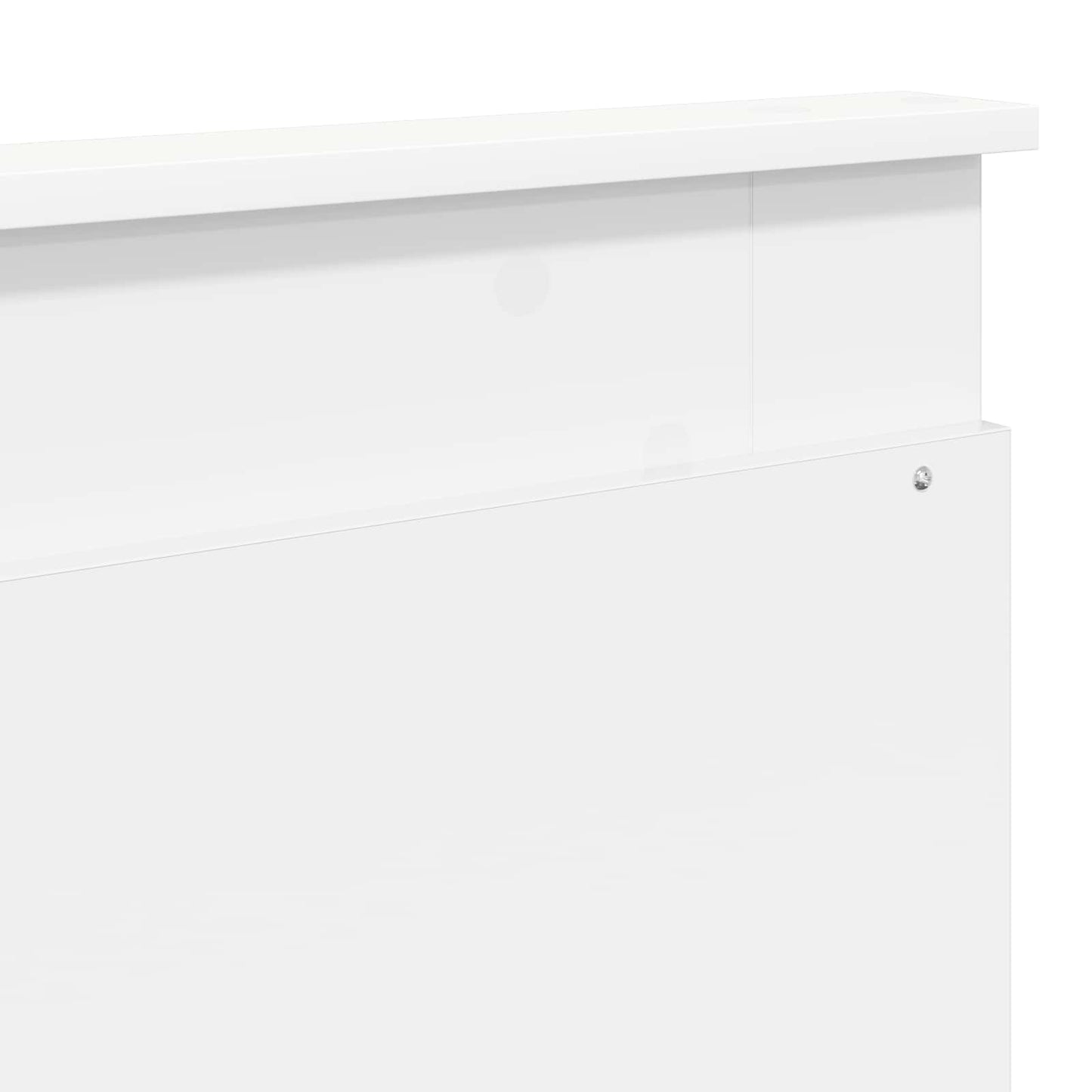 vidaXL Headboard with Headboard White 200 cm Engineered Wood