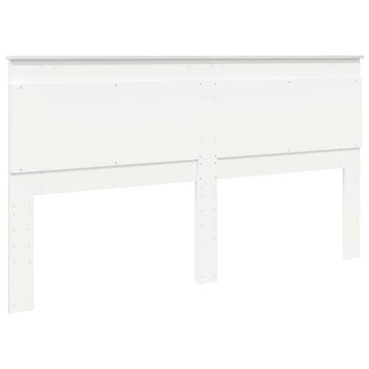 vidaXL Headboard with Headboard White 200 cm Engineered Wood