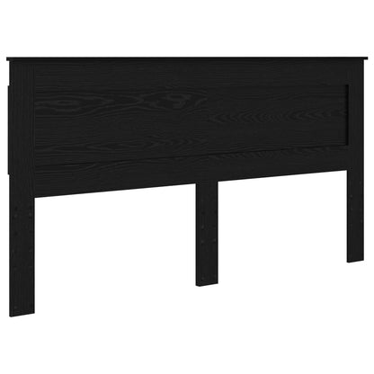 vidaXL Headboard with Headboard Black Oak 200 cm Engineered Wood
