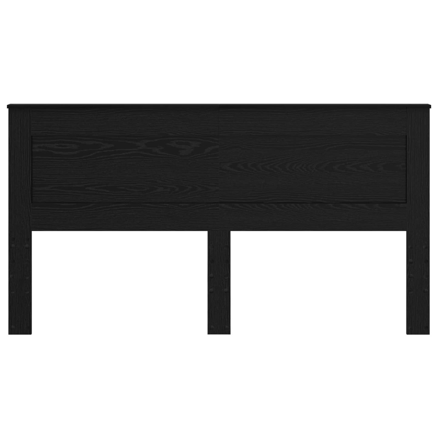 vidaXL Headboard with Headboard Black Oak 200 cm Engineered Wood
