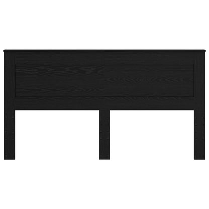 vidaXL Headboard with Headboard Black Oak 200 cm Engineered Wood