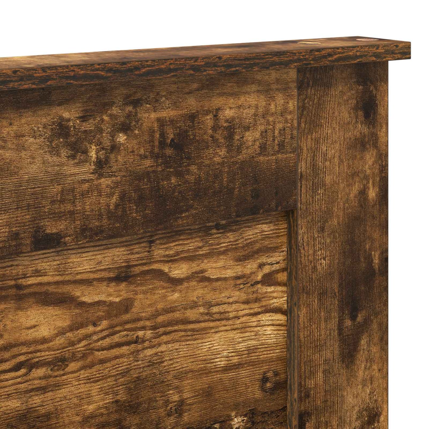 vidaXL Headboard with Headboard Smoked Oak 200 cm Engineered Wood