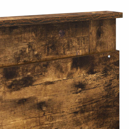 vidaXL Headboard with Headboard Smoked Oak 200 cm Engineered Wood