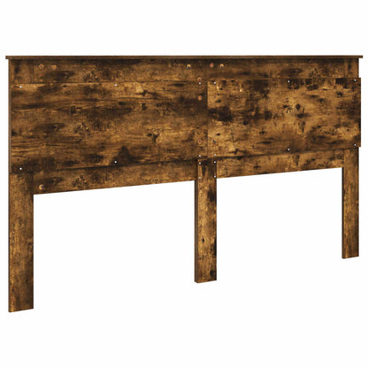 vidaXL Headboard with Headboard Smoked Oak 200 cm Engineered Wood
