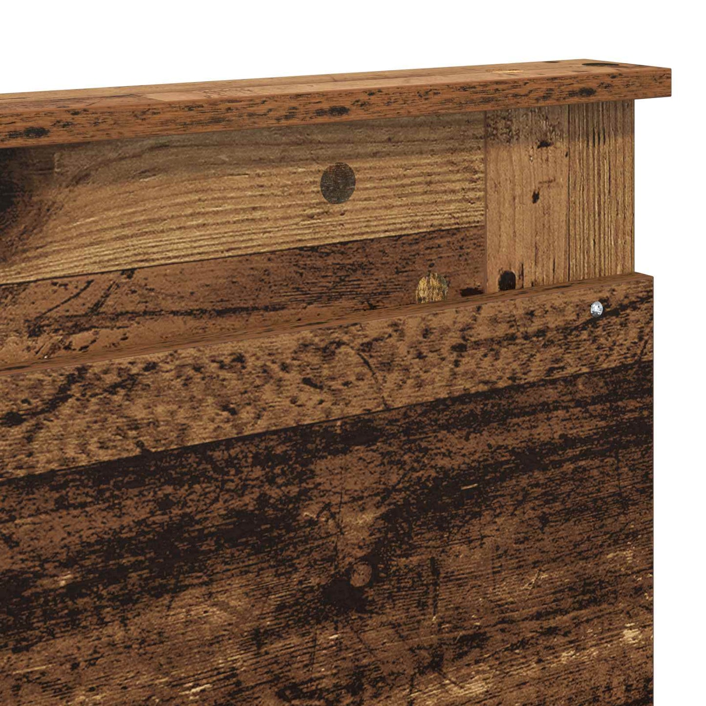 vidaXL Headboard with Headboard Old Wood 180 cm Engineered Wood