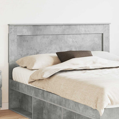 vidaXL Headboard with Headboard Concrete Grey 150 cm Engineered Wood