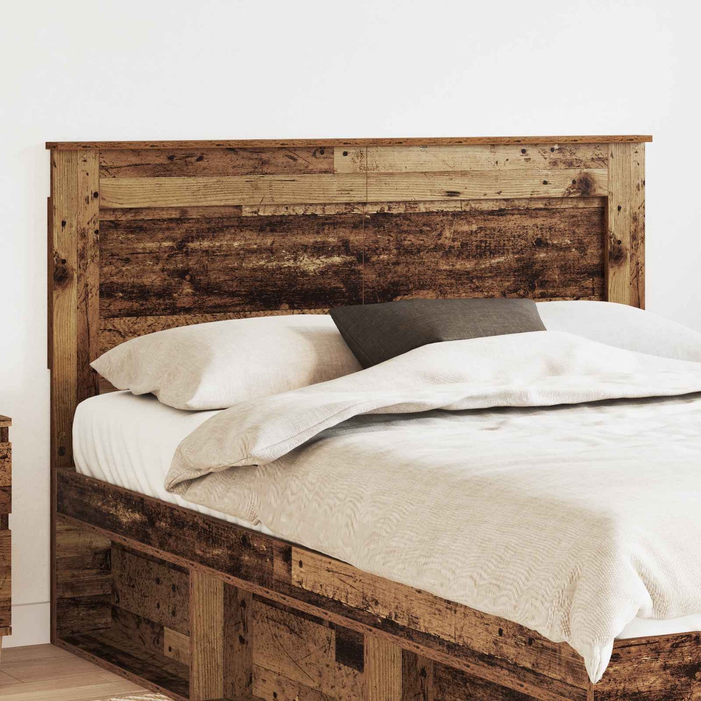 vidaXL Headboard with Headboard Old Wood 150 cm Engineered Wood