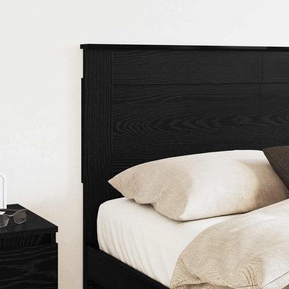 vidaXL Headboard with Headboard Black Oak 140 cm Engineered Wood