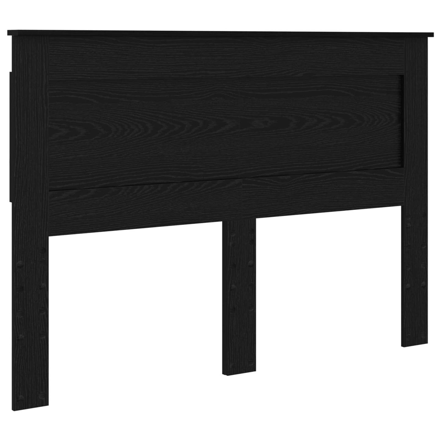 vidaXL Headboard with Headboard Black Oak 140 cm Engineered Wood